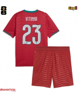 Portugalia Vitinha #23 Echipament de Fotbal Replică Mondial 2026 Copii Acasa (+ Șorturi)